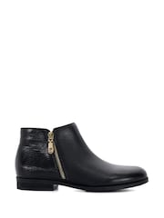 Dune London Black Standard Fit Pandias Low Heel Boots - Image 2 of 5