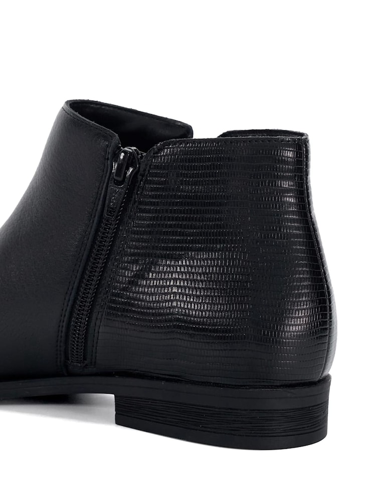 Dune London Black Standard Fit Pandias Low Heel Boots - Image 5 of 5