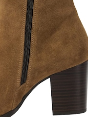 Dune London Brown Paxten Smart Western Ankle Boots - Image 6 of 6