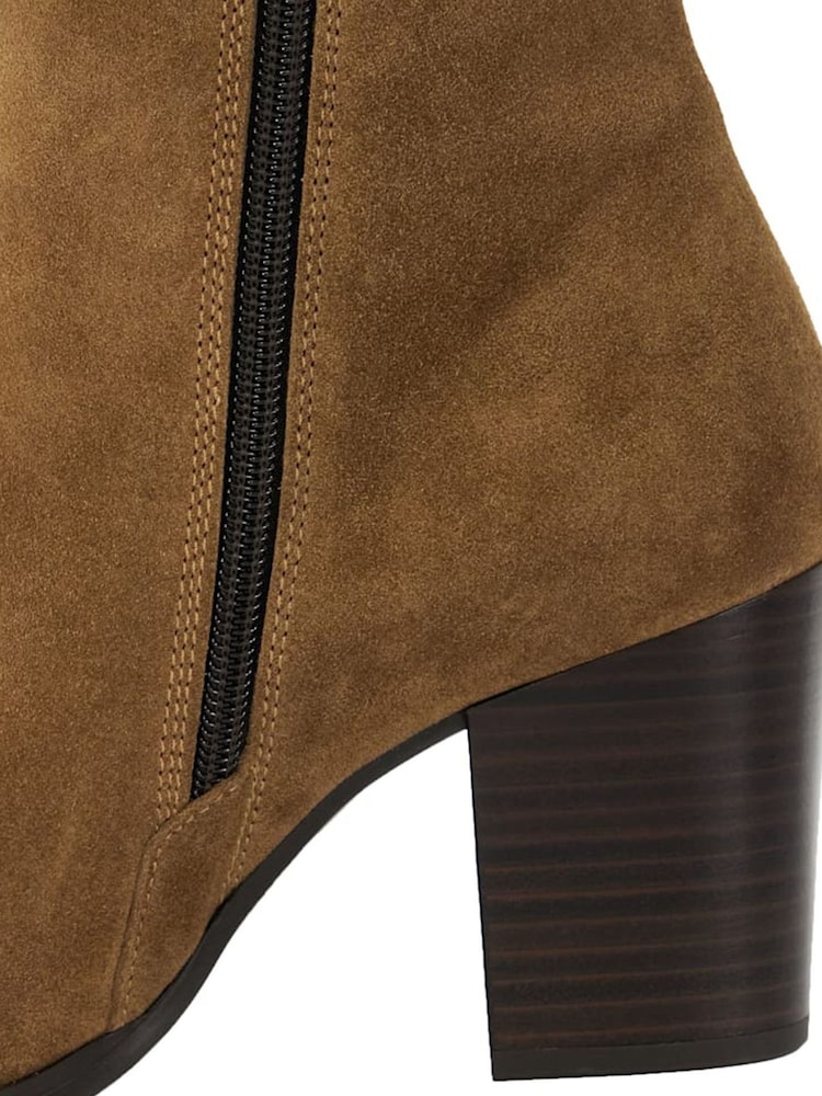 Dune London Brown Paxten Smart Western Ankle Boots - Image 6 of 6 Dune London Brown Paxten Smart Western Ankle Boots - Image 6 of 6