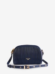 Dune London Blue Detail Pleat Cross-Body Mini Bag - Image 2 of 8