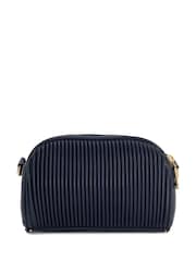 Dune London Blue Detail Pleat Cross-Body Mini Bag - Image 4 of 8