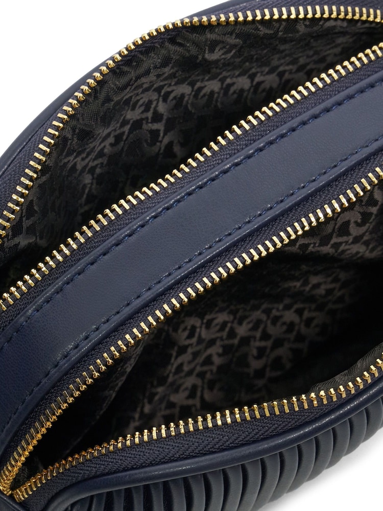 Dune London Blue Detail Pleat Cross-Body Mini Bag - Image 8 of 8