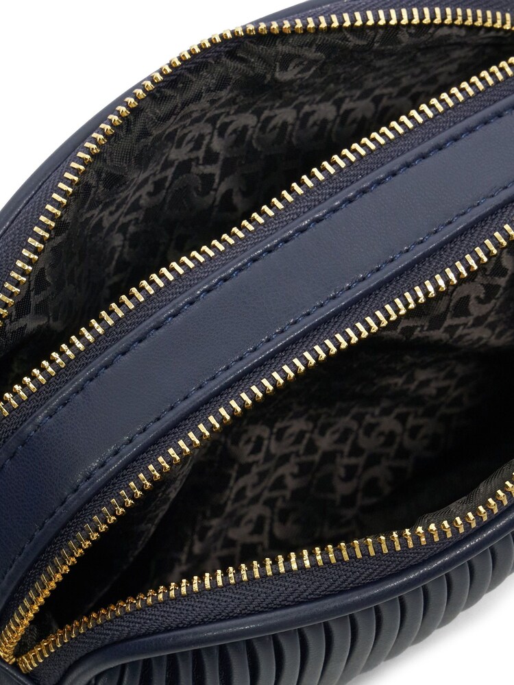 Dune London Blue Detail Pleat Cross-Body Mini Bag - Image 8 of 8 Dune London Blue Detail Pleat Cross-Body Mini Bag - Image 8 of 8