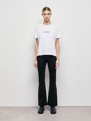 The Kooples White Logo Graphic 100% Cotton T-Shirt - Image 1 of 7