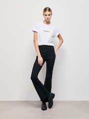 The Kooples White Logo Graphic 100% Cotton T-Shirt - Image 4 of 7
