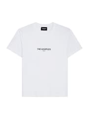 The Kooples White Logo Graphic 100% Cotton T-Shirt - Image 6 of 7