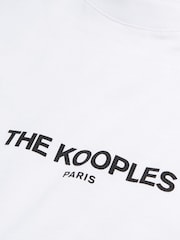 The Kooples White Logo Graphic 100% Cotton T-Shirt - Image 7 of 7