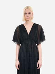 The Kooples Black Sheer Lace Midi Dress - Image 1 of 7