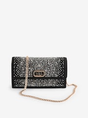 Dune London Black Chrome Sapphire Branded Cross-Body Bag - Image 2 of 6