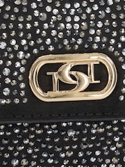 Dune London Black Chrome Sapphire Branded Cross-Body Bag - Image 6 of 6