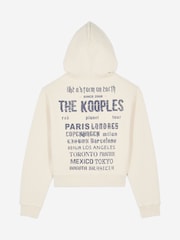 The Kooples Cream 100% Cotton Eagle Print Hoodie - Image 7 of 8