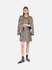 The Kooples Gold Crop Jacket - Image 4 of 5