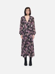 The Kooples Black Floral Maxi Dress - Image 1 of 5