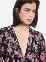 The Kooples Black Floral Maxi Dress - Image 3 of 5