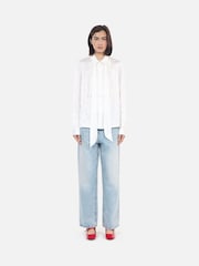 The Kooples Cream Neck Tie Blouse - Image 3 of 5