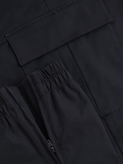 Reiss Navy Lavenham Technical Cargo Drawstring Trousers - Image 6 of 6