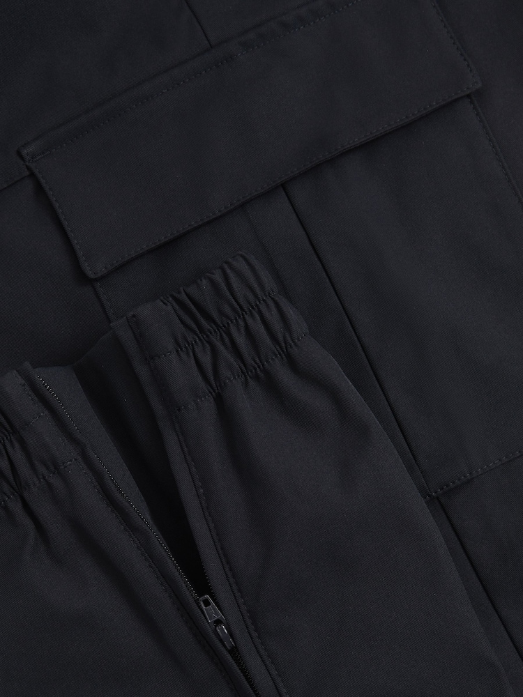 Reiss Navy Lavenham Technical Cargo Drawstring Trousers - Image 6 of 6 Reiss Navy Lavenham Technical Cargo Drawstring Trousers - Image 6 of 6