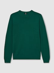 Reiss Opal Green Wessex Merino Wool Crew Neck Jumper - Image 2 of 5