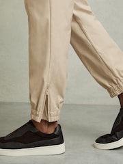 Reiss Stone Lavenham Technical Cargo Drawstring Trousers - Image 4 of 6