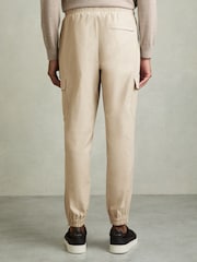 Reiss Stone Lavenham Technical Cargo Drawstring Trousers - Image 5 of 6