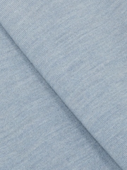 Reiss Soft Blue Melange Wessex Merino Wool Crew Neck Jumper - Image 7 of 7