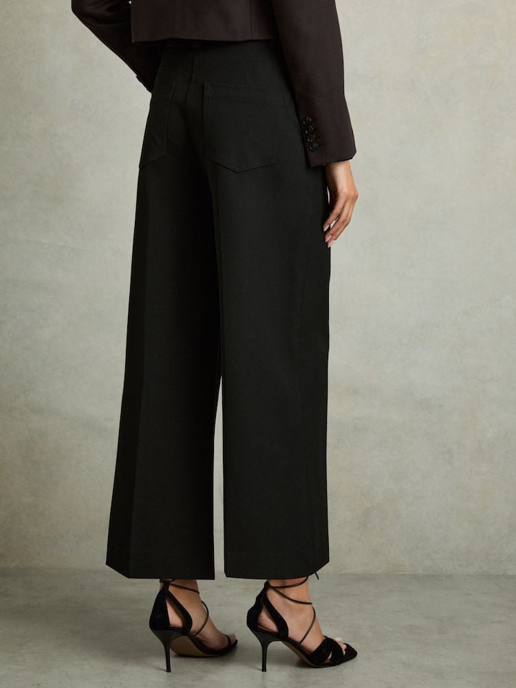 Wide Leg Pantaloni A Culotte Zara Wide Leg Pants Pantaloni Vita