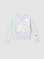 Reiss Stella Blend de bumbac Paiete Star Logo Hanorac - Imaginea 2 din 4