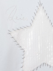 Reiss Stella Blend de bumbac Paiete Star Logo Hanorac - Imaginea 4 din 4