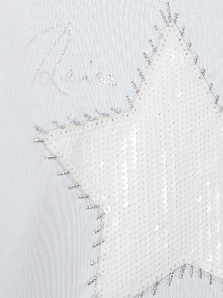 Reiss Stella Blend de bumbac Paiete Star Logo Hanorac - Imaginea 4 din 4