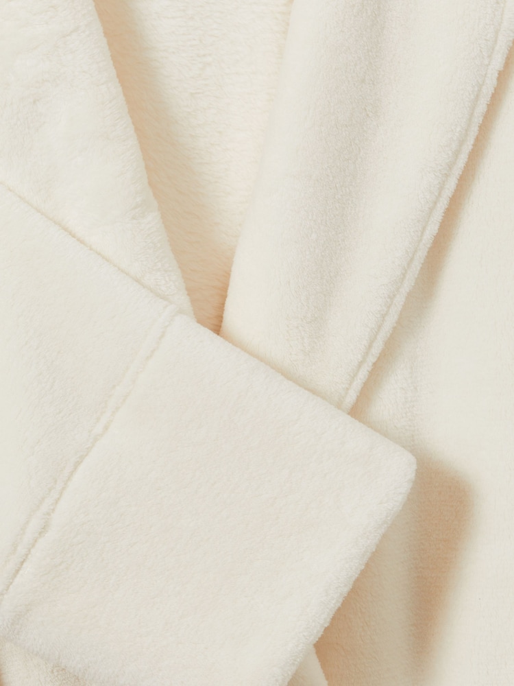 Reiss Ivory Ginny Fleece Dressing Gown - Image 6 of 6 Reiss Ivory Ginny Fleece Dressing Gown - Image 6 of 6