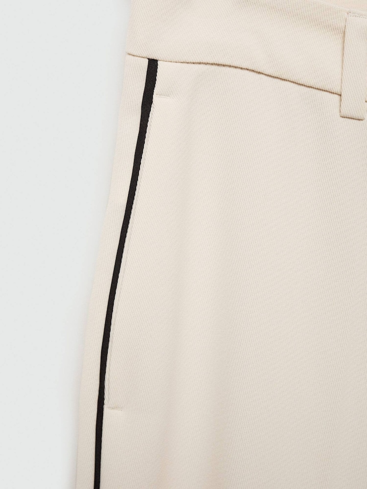 Mango Cream Wideleg Striped Trousers - Image 6 of 6