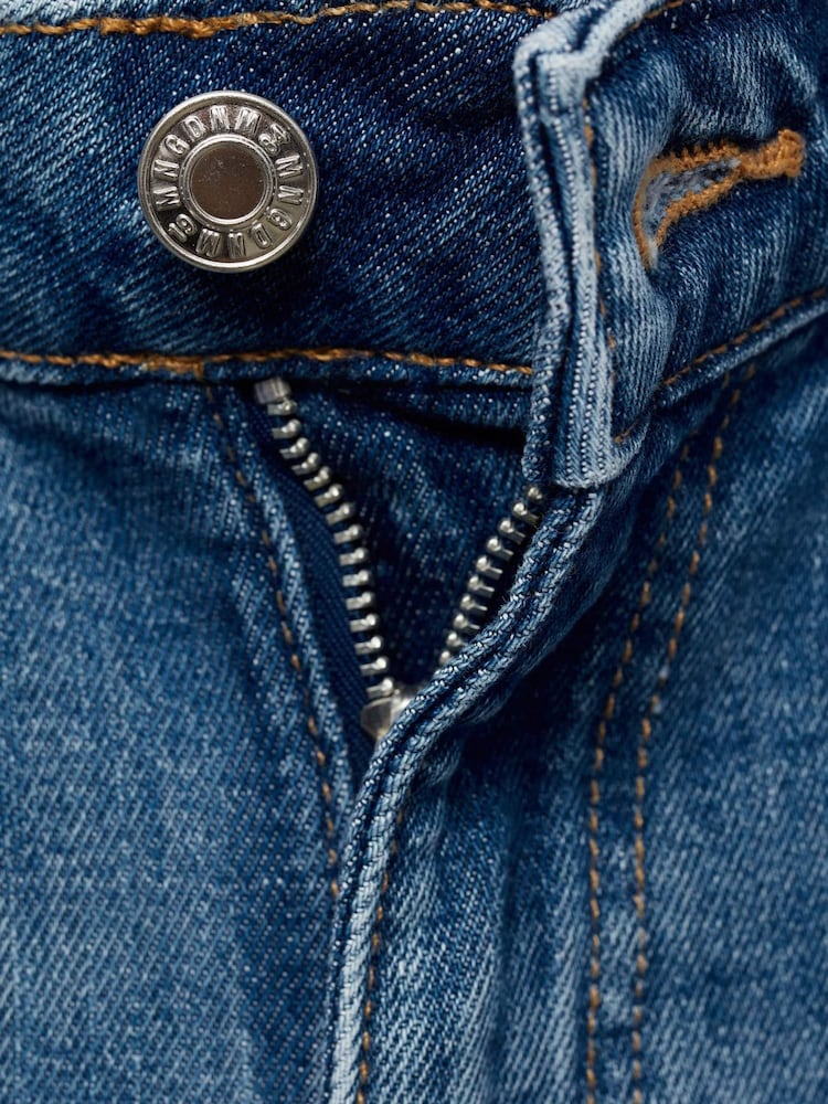 Mango Blue Fiona Flare Mid Rise Jeans - Image 7 of 7 Mango Blue Fiona Flare Mid Rise Jeans - Image 7 of 7