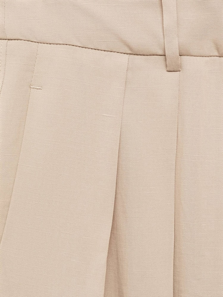 Mango Brown Wide Leg Lyocell Trousers - Image 7 of 7