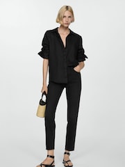 Mango Black Newmom Comfort High Rise Jeans - Image 1 of 7