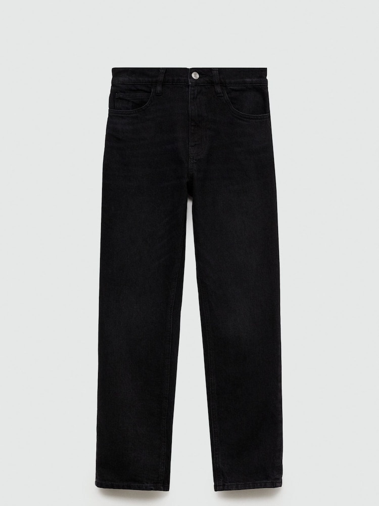 Mango Black Newmom Comfort High Rise Jeans - Image 6 of 7