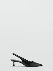 Mango Black Kitten-Heeled Shoes - Image 3 of 4