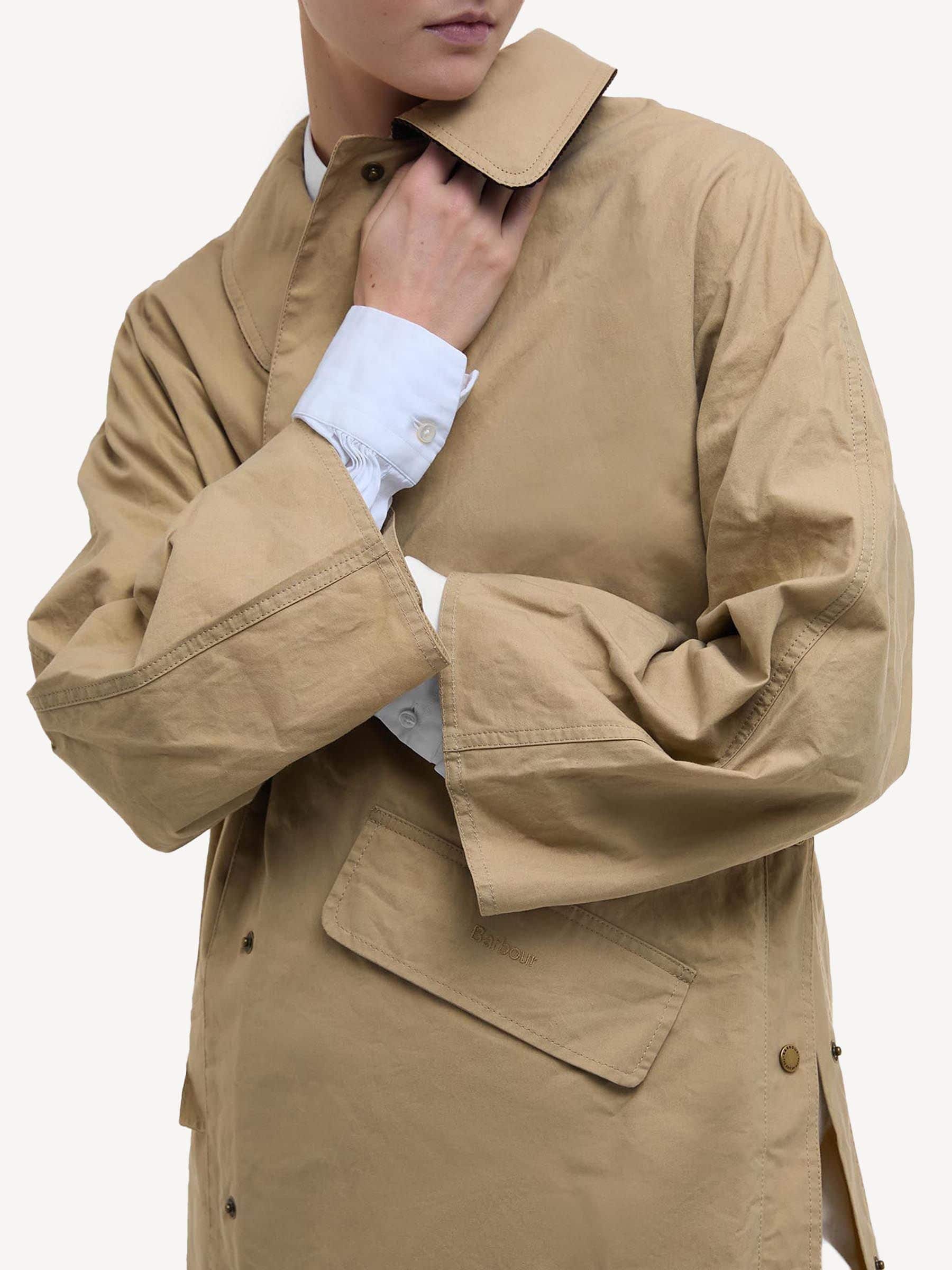 Barbour x Alexa Chung Beige Lizzy Showerproof Jacket | Seasons