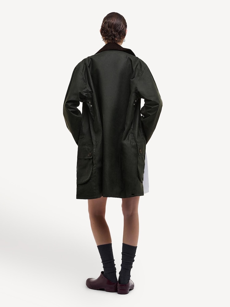 Barbour x Alexa Chung Sage Loren Wax Jacket - Image 2 of 10