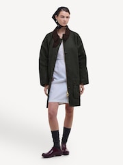 Barbour x Alexa Chung Sage Loren Wax Jacket - Image 3 of 10