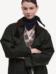 Barbour x Alexa Chung Sage Loren Wax Jacket - Image 5 of 10