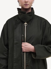 Barbour x Alexa Chung Sage Loren Wax Jacket - Image 6 of 10