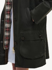 Barbour x Alexa Chung Sage Loren Wax Jacket - Image 7 of 10