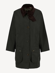 Barbour x Alexa Chung Sage Loren Wax Jacket - Image 8 of 10
