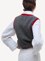 Barbour® x Alexa Chung Black Sammie Knitted Cardigan - Image 2 of 7