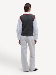 Barbour® x Alexa Chung Black Sammie Knitted Cardigan - Image 5 of 7