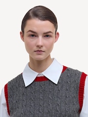 Barbour® x Alexa Chung Black Sammie Knitted Cardigan - Image 6 of 7