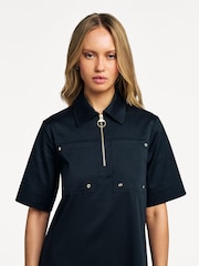 Barbour® Black Re-Engineered Ettie Mini Dress - Image 3 of 5