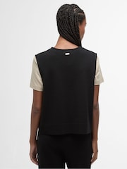 Barbour® Black Re-Engineered Maya Sleeveless Zip Up Tank - Image 2 of 7