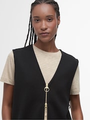 Barbour® Black Re-Engineered Maya Sleeveless Zip Up Tank - Image 5 of 7